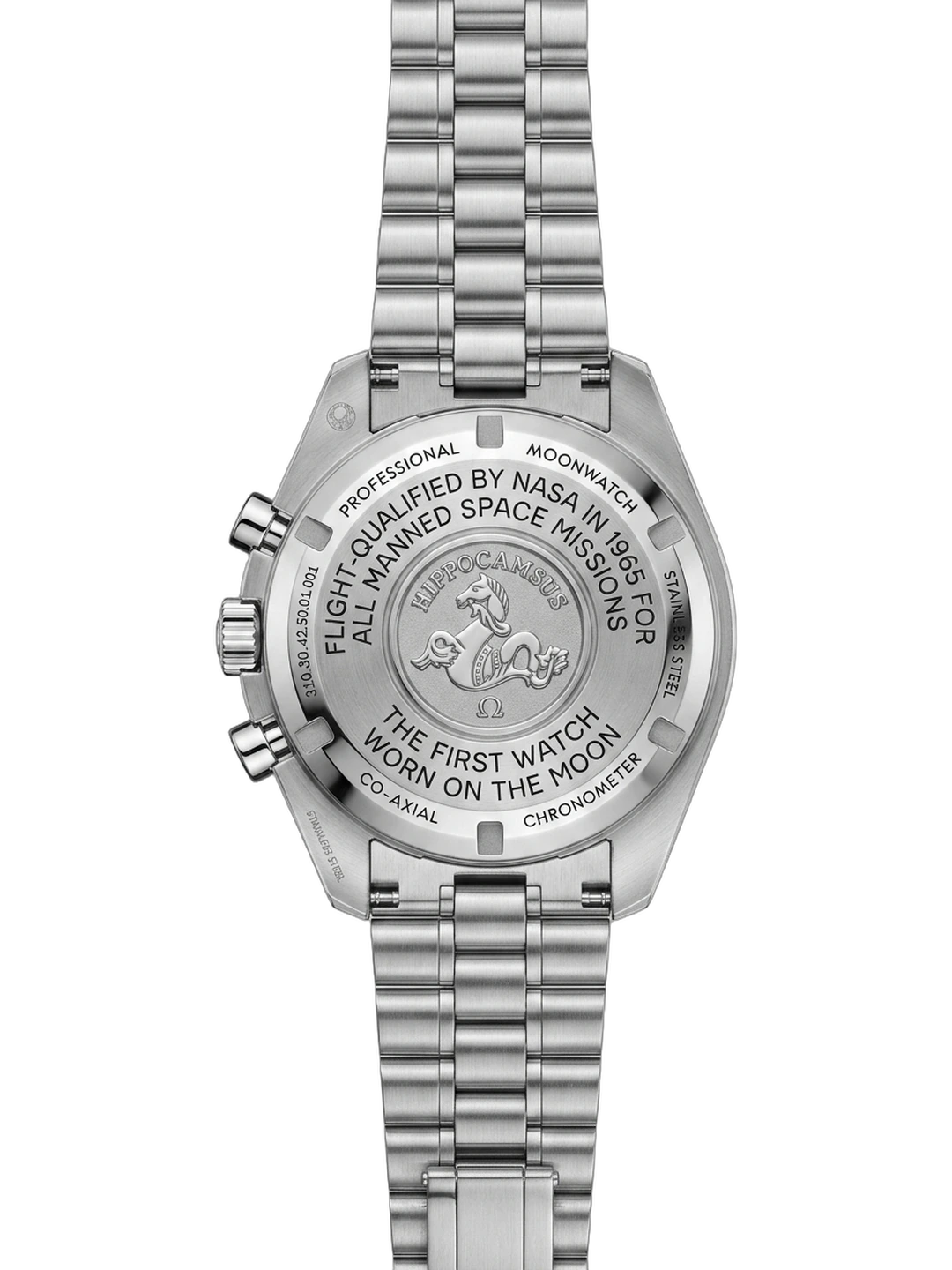 Omega Speedmaster — Caseback view